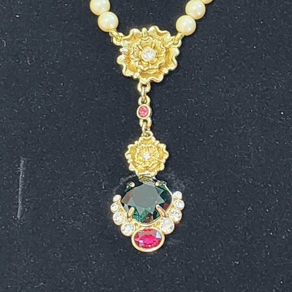 Heidi Daus Crystal Beaded Necklace Regency Romance Multicolor in Original Box